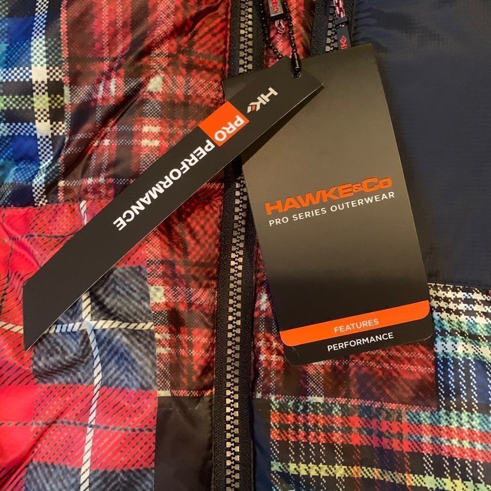 NWT Hawke & Co Patchwork Check jacket. - Picture 4 of 8